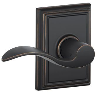 Schlage F170ACC619ADDRH Addison Collection Right Hand Accent Decorative  Trim Lever, Satin Nickel, Door Levers -  Canada