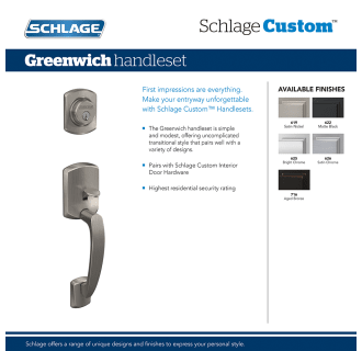 A thumbnail of the Schlage FC58-GRW Schlage-FC58-GRW-Greenwich Info Graphics