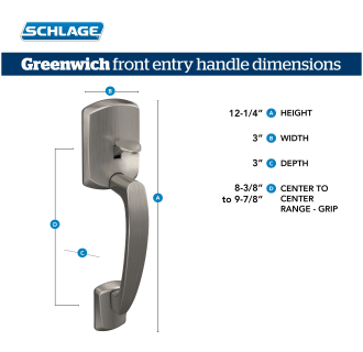 A thumbnail of the Schlage FE285-GRW-MER-RH Alternate Image