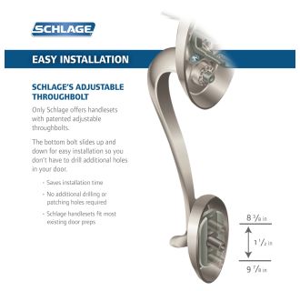A thumbnail of the Schlage FE469NX-CAM-ACC-CAM-LH Schlage FE469NX-CAM-ACC-CAM-LH Through-bolt Features