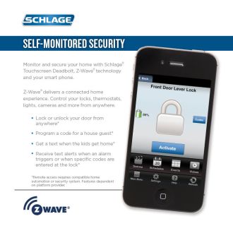 A thumbnail of the Schlage FE469NX-CAM-ACC-CAM-LH Schlage FE469NX-CAM-ACC-CAM-LH Z-Wave technology