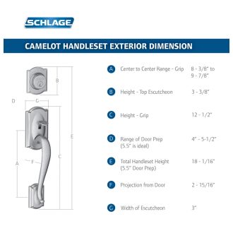 A thumbnail of the Schlage F62-CAM-BEL Schlage F62-CAM-BEL