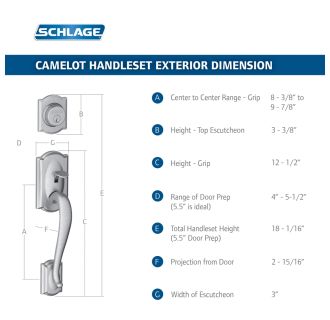 A thumbnail of the Schlage F62-CAM-ELA Schlage F62-CAM-ELA