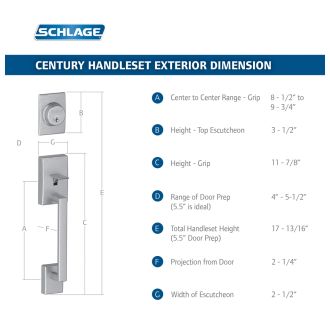 A thumbnail of the Schlage F62-CEN-ACC-RH Schlage F62-CEN-ACC-RH