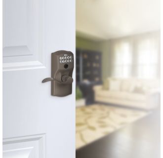 A thumbnail of the Schlage FE595-CAM-ACC Schlage's FE595-CAM-ACC in Oil Rubbed Bronze on door.