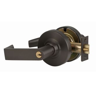Entry Function Turn//Push-Button Locking Satin Bronze Finish Rhodes Lever Design Schlage commercial ND53PDRHO612 ND Series Grade 1 Cylindrical Lock