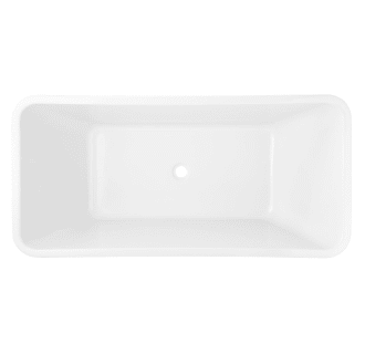 Signature Hardware 412840 White Baxter 53" Acrylic Freestanding Tub - FaucetDirect.com