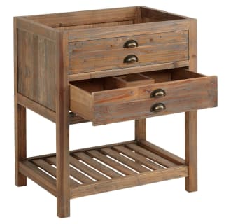 A thumbnail of the Signature Hardware 942249-R Signature Hardware-942249-R-Vanity Cabinet Base Only Opened View at Angle