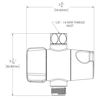 A thumbnail of the Speakman VS-118 Speakman-VS-118-Dimensional Diagram