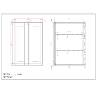 A thumbnail of the Sunny Wood SHP2436T-A Dimensions