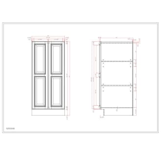 A thumbnail of the Sunny Wood SLP2454B-A Dimensions