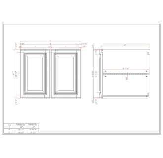 A thumbnail of the Sunny Wood SLW3624-24-A Dimensions