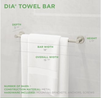 A thumbnail of the Symmons 353TB-18 Dia Towel Bar Brushed