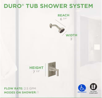 A thumbnail of the Symmons 3601 Duro Shower Dimensions