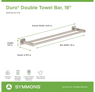 A thumbnail of the Symmons 363DTB-18 Alternate Image