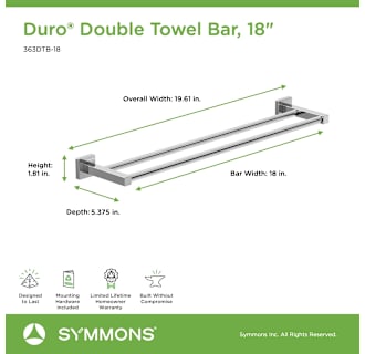 A thumbnail of the Symmons 363DTB-18 Alternate Image