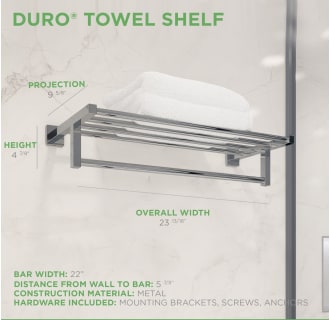A thumbnail of the Symmons 363TS-22 Duro Towel Shelf Dimensions