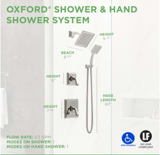 A thumbnail of the Symmons 4205 Oxford Shower System Dimensions