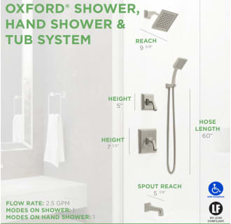 A thumbnail of the Symmons 4206 Oxford Shower System Brushed