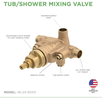 A thumbnail of the Symmons 46-2X-BODY Shower Valve