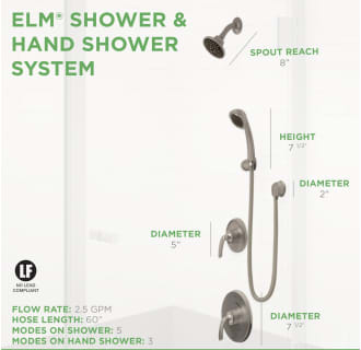 A thumbnail of the Symmons 5505 Elm Shower System Brushed