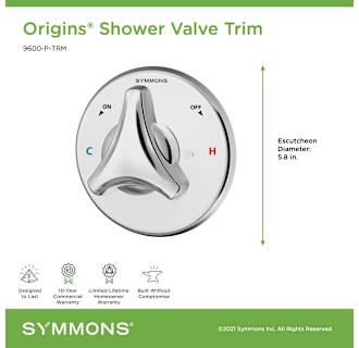 A thumbnail of the Symmons 9600-P-TRM Alternate Image