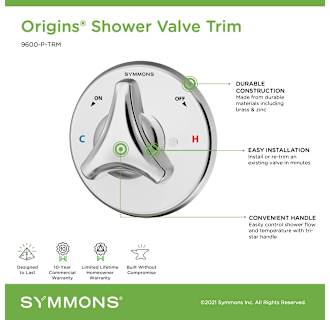 A thumbnail of the Symmons 9600-P-TRM Alternate Image