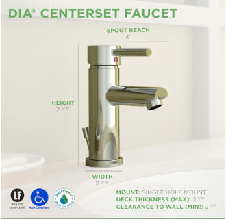 A thumbnail of the Symmons S-2302-PD Dia Centerset Dimensions