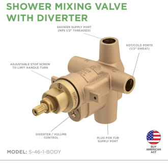 A thumbnail of the Symmons S-46-1-BODY Shower Valve