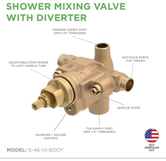 A thumbnail of the Symmons S-46-1X-BODY Shower Valve