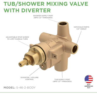 A thumbnail of the Symmons s-46-2-body Shower Valve