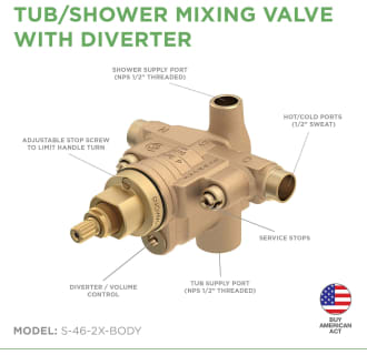 A thumbnail of the Symmons S-46-2X-BODY Shower Valve