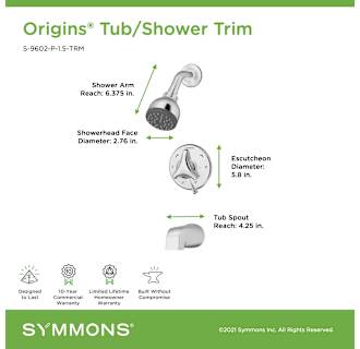 A thumbnail of the Symmons S-9602-P-1.5-TRM Alternate Image