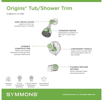 A thumbnail of the Symmons S-9602-P-1.5-TRM Alternate Image