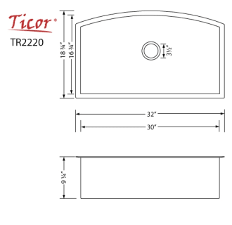 A thumbnail of the Ticor TR2220 Dimensions