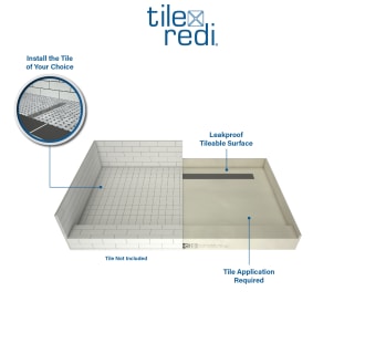 A thumbnail of the Tile Redi RT3060R-PVC-TBN Alternate Image
