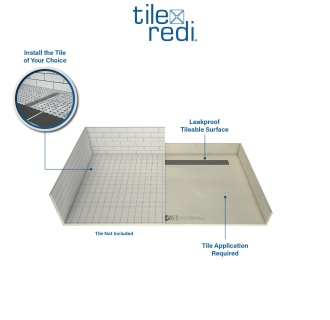 A thumbnail of the Tile Redi RT4060CBFB-PVC-TBN Alternate Image