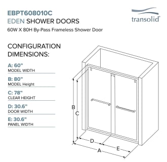 A thumbnail of the Transolid EBPT608010L-R Alternate Image