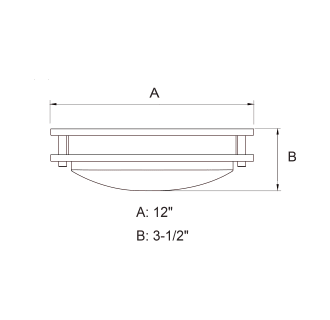 A thumbnail of the Vaxcel Lighting C0152 Line Drawing