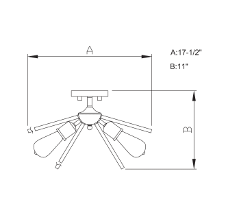 A thumbnail of the Vaxcel Lighting C0163 Line Drawing