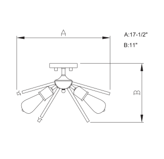 A thumbnail of the Vaxcel Lighting C0163 Line Drawing