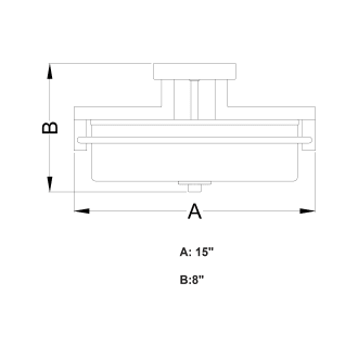 A thumbnail of the Vaxcel Lighting C0170 Line Drawing