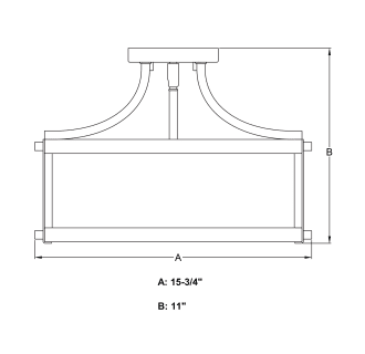 A thumbnail of the Vaxcel Lighting C0175 Line Drawing