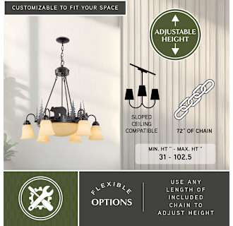 A thumbnail of the Vaxcel Lighting CH55706BBZ Alternate Image