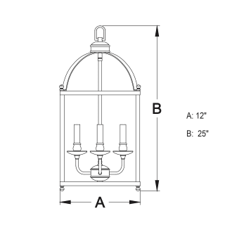 A thumbnail of the Vaxcel Lighting P0220 Line Drawing