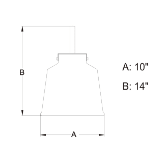 A thumbnail of the Vaxcel Lighting P0260 Line Drawing