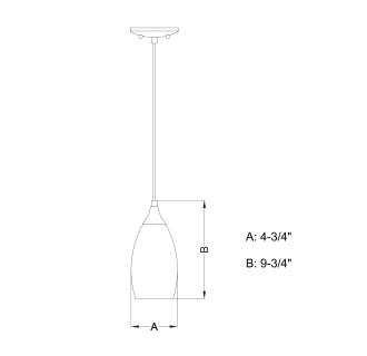 A thumbnail of the Vaxcel Lighting P0277 Line Drawing