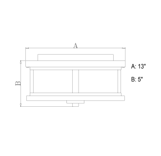 A thumbnail of the Vaxcel Lighting T0290 Line Drawing