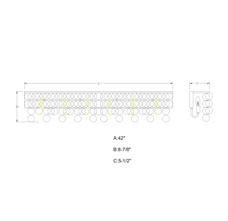 A thumbnail of the Vaxcel Lighting W0272 Line Drawing