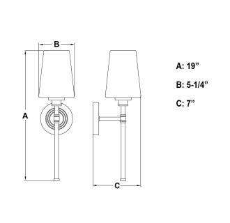 A thumbnail of the Vaxcel Lighting W0355 Alternate Image